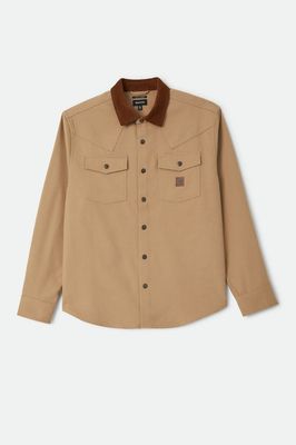Bowery Builders Ranch Performance Flannel | Khaki/Brown