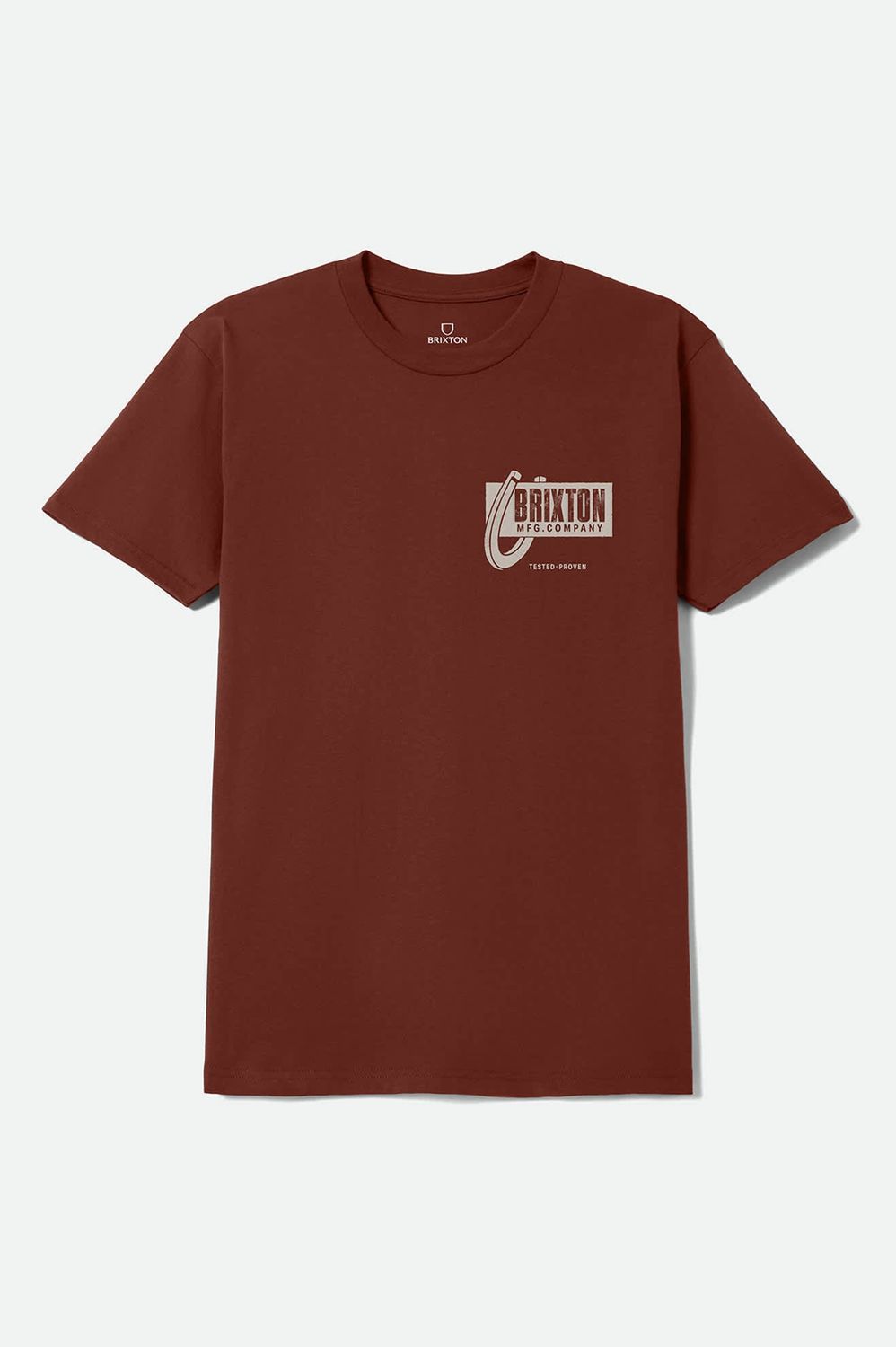 Larkspur %100 Cotton Tee | Dark Brick