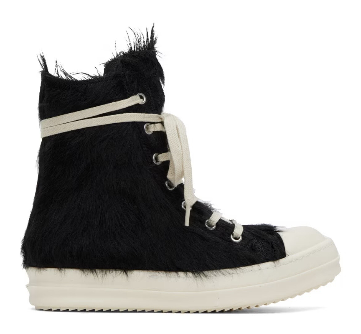 Black High Fur Ricks