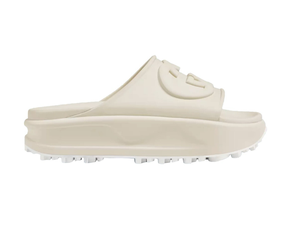 White GG Platform Slide
