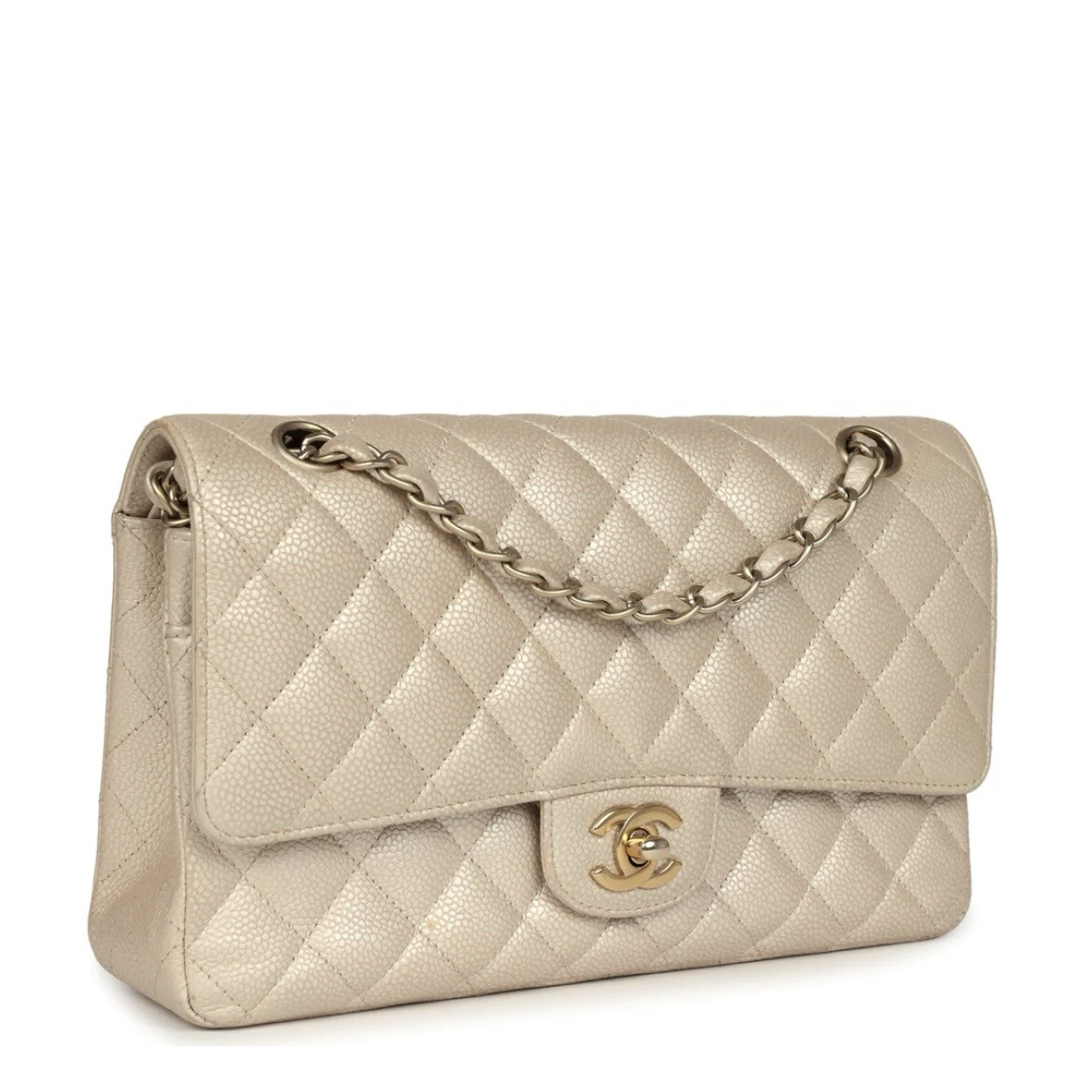 CC Beige Caviar Bag