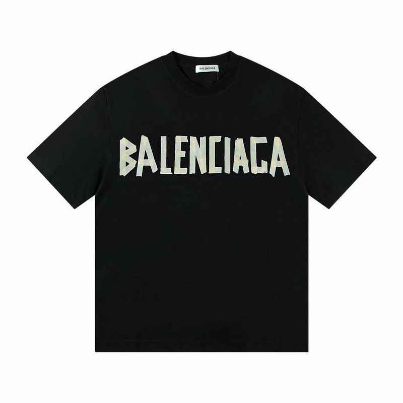 Yellow Balenci Tape Tee