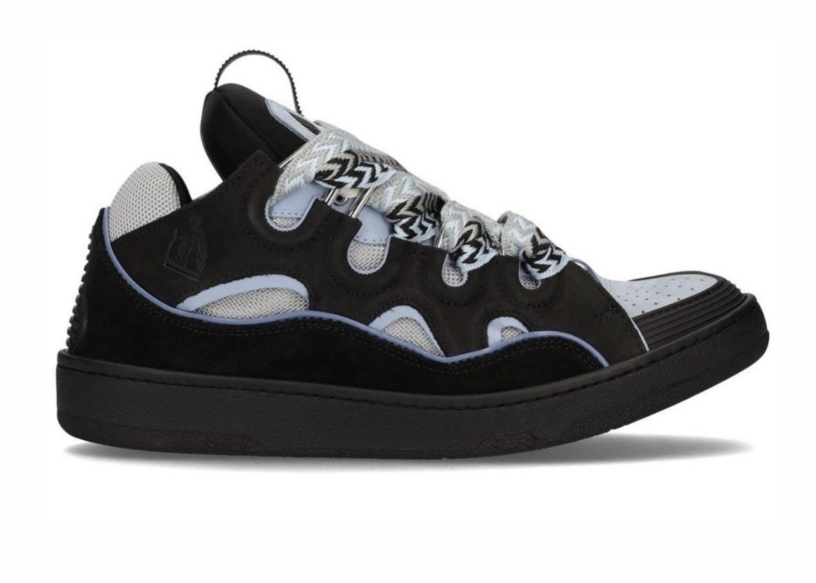 Black/Blue Curb Sneakers