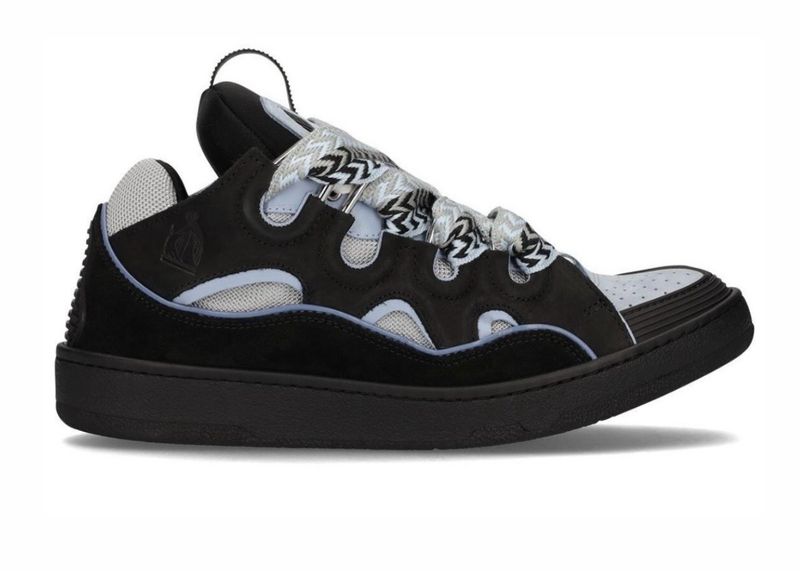 Black/Blue Curb Sneakers