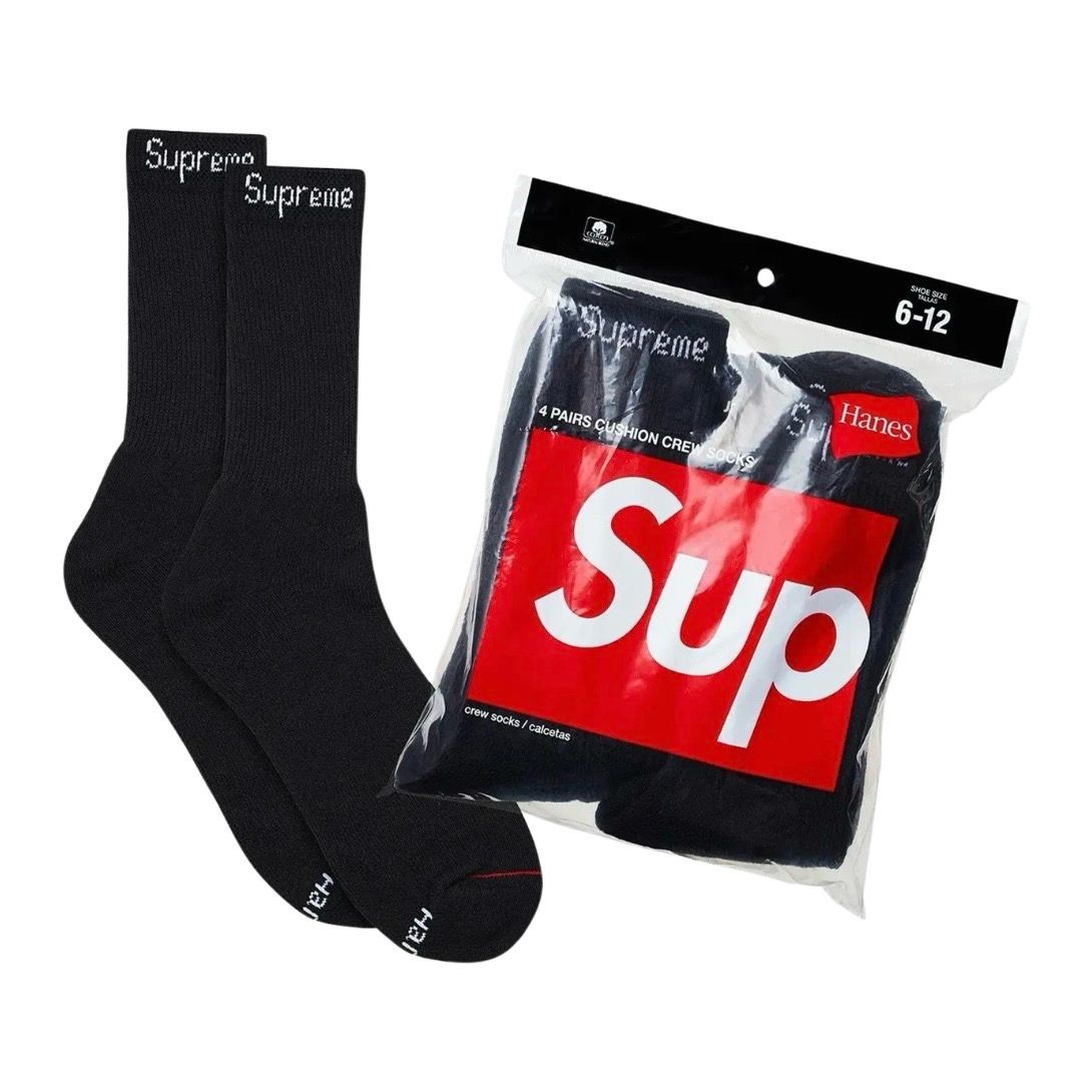 Black Supreme Socks