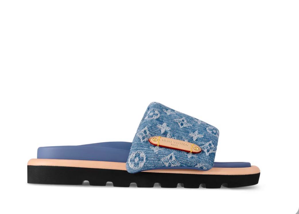 L.V Denim Mule