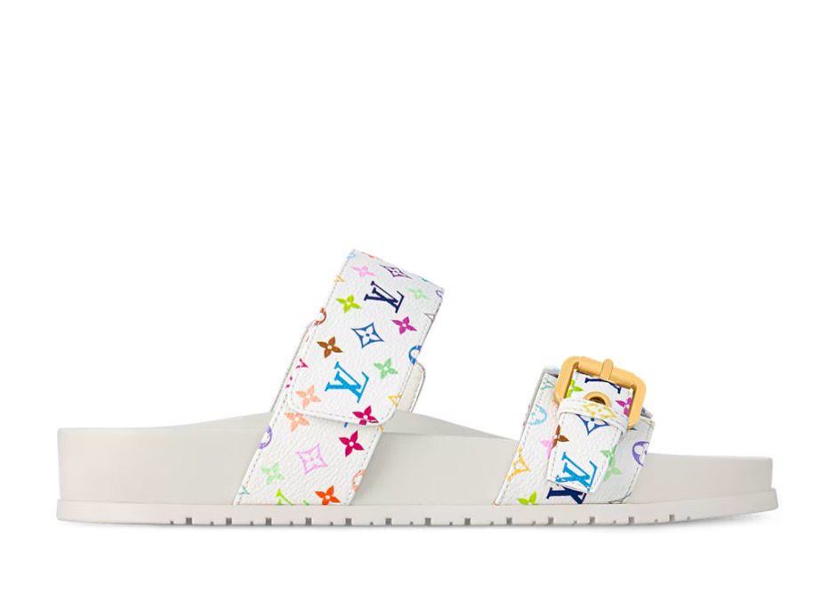 L.V White Sandal