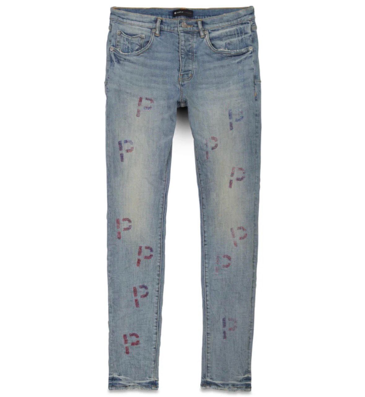 Purple “P” Jeans