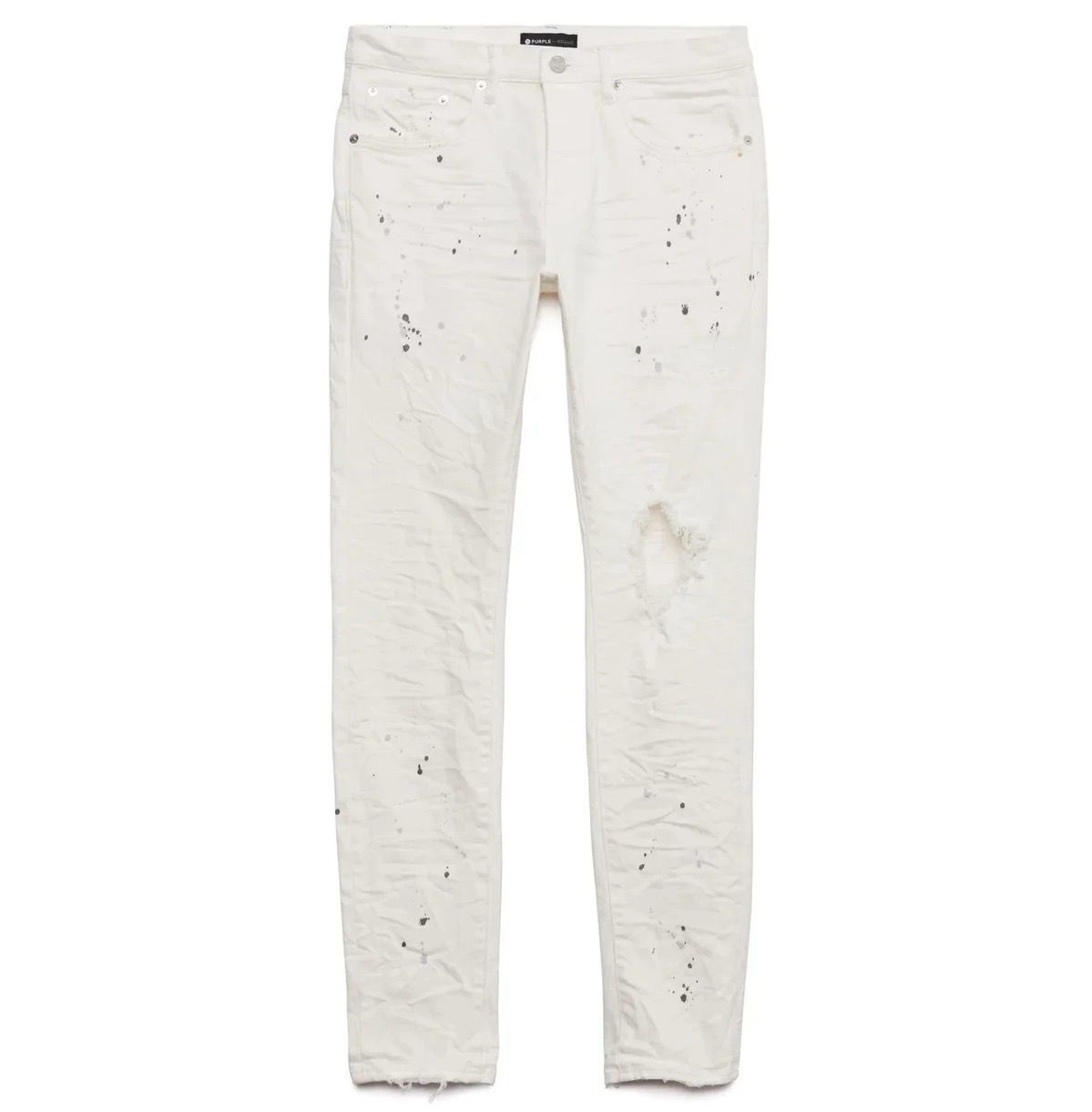 White Purple Jeans