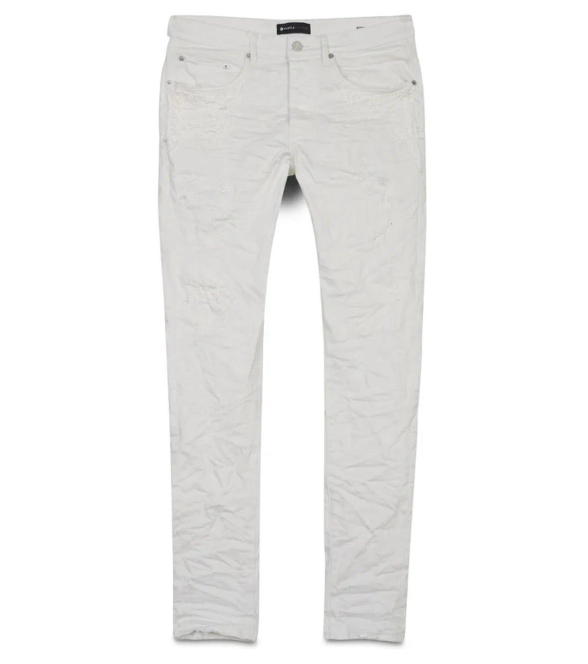 All White Purple Jeans