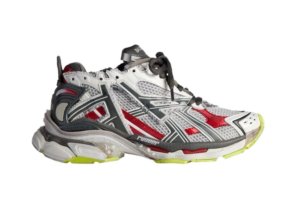 Grey/Red Runners