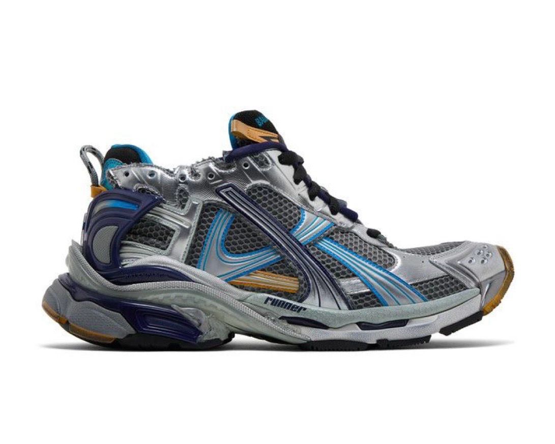 Grey/Navy Purple Runners