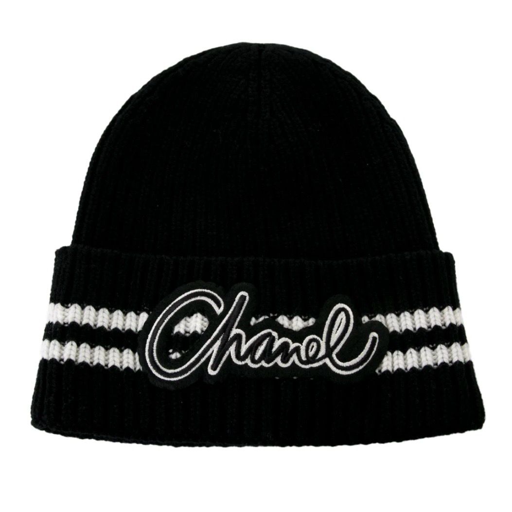 Black Chanel Beanie