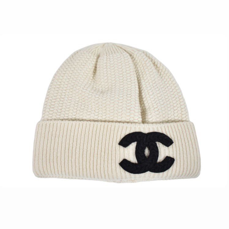 White CC Beanie