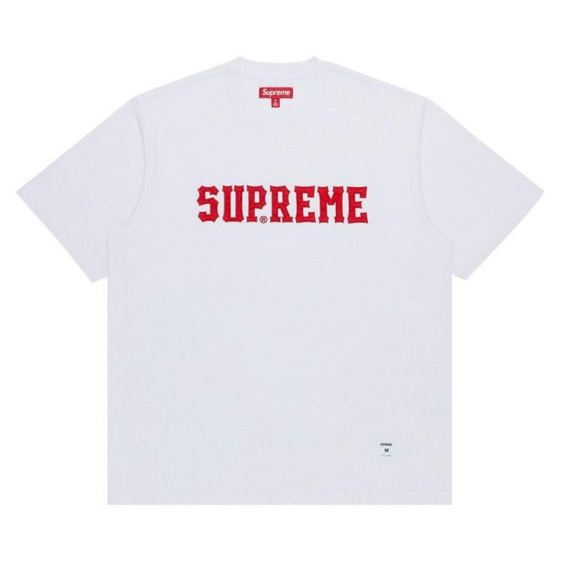 White/Red Supreme Tee