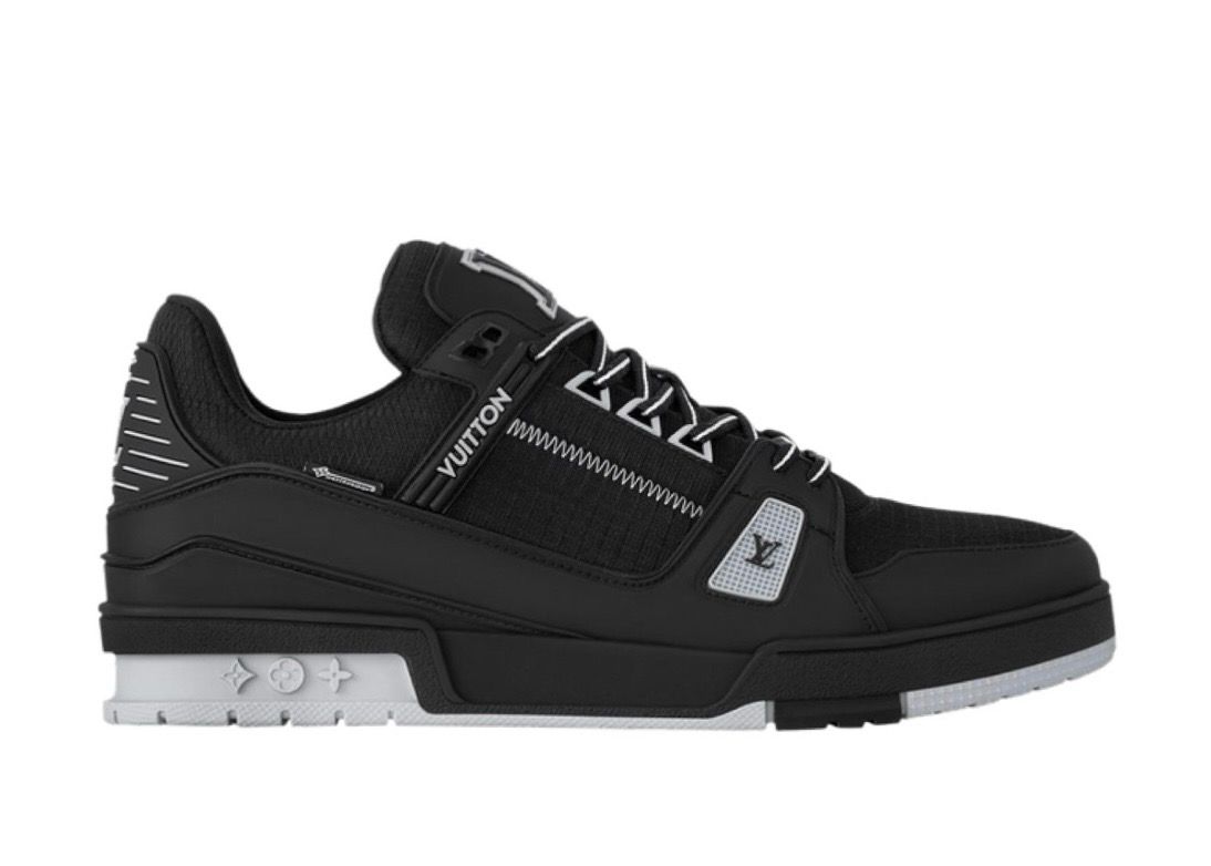 Black/Grey LV Trainers