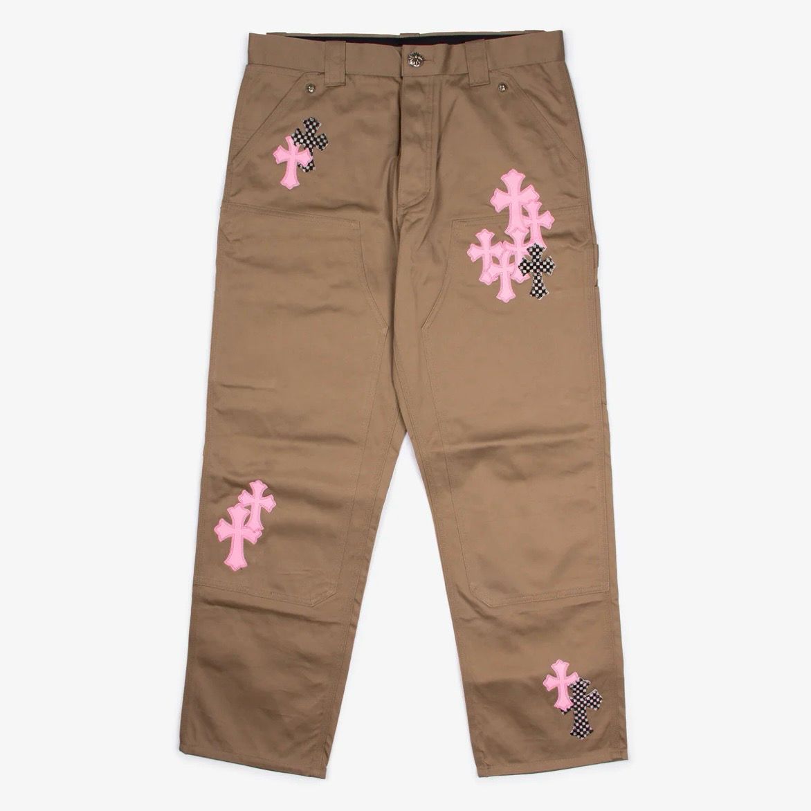 Checker Patch Chrome Pants
