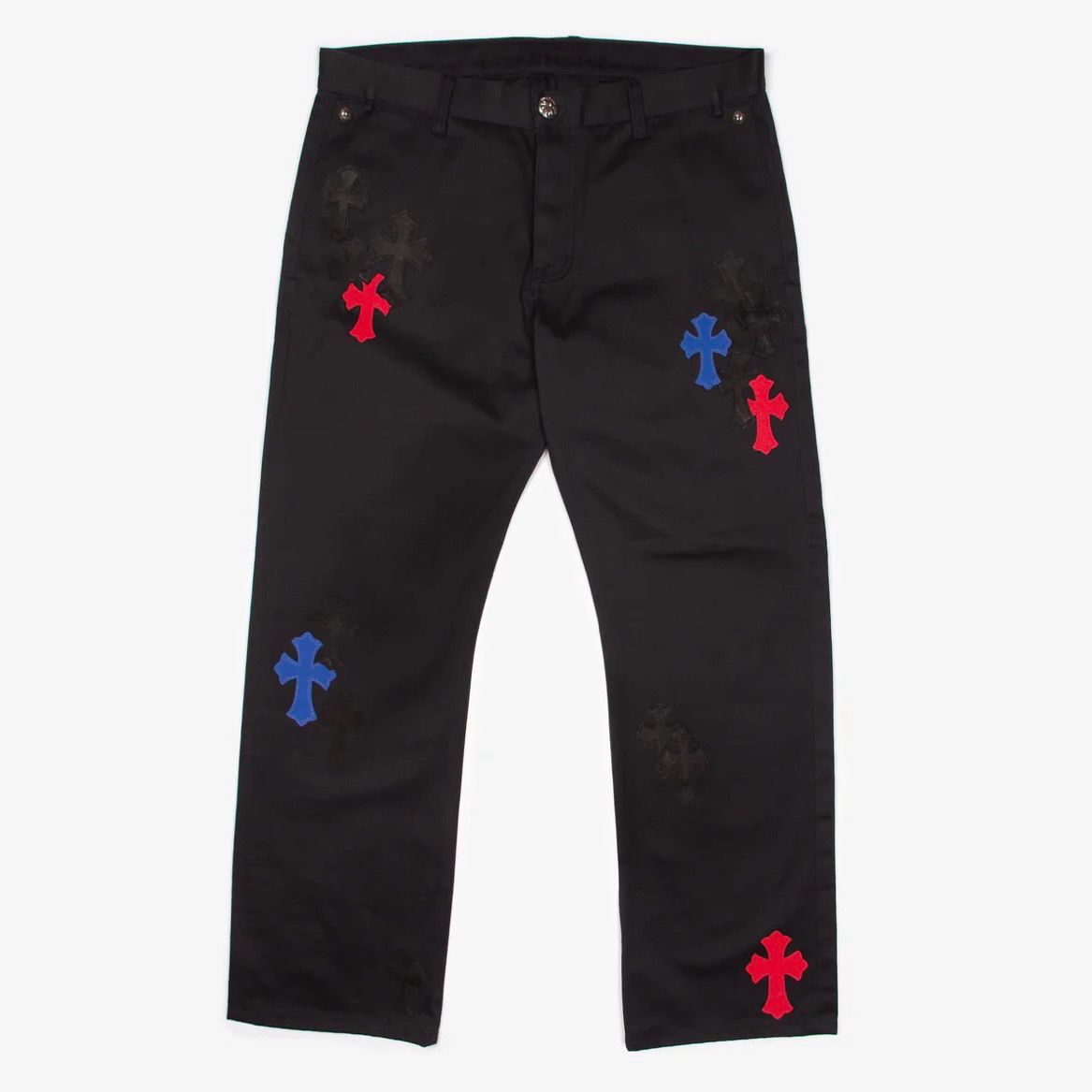 Blue Patch Chrome Pants