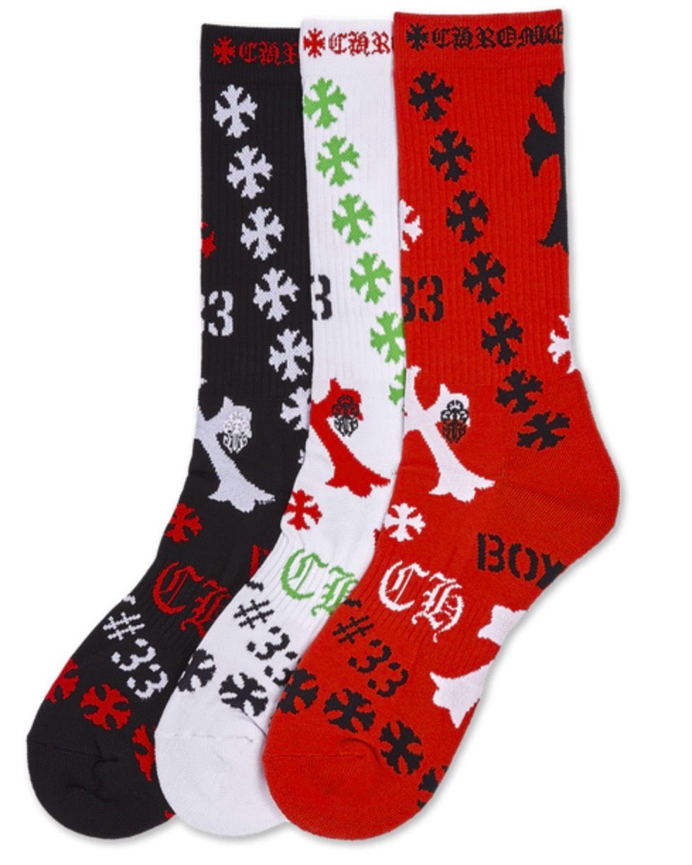 Stencil Chrome Socks