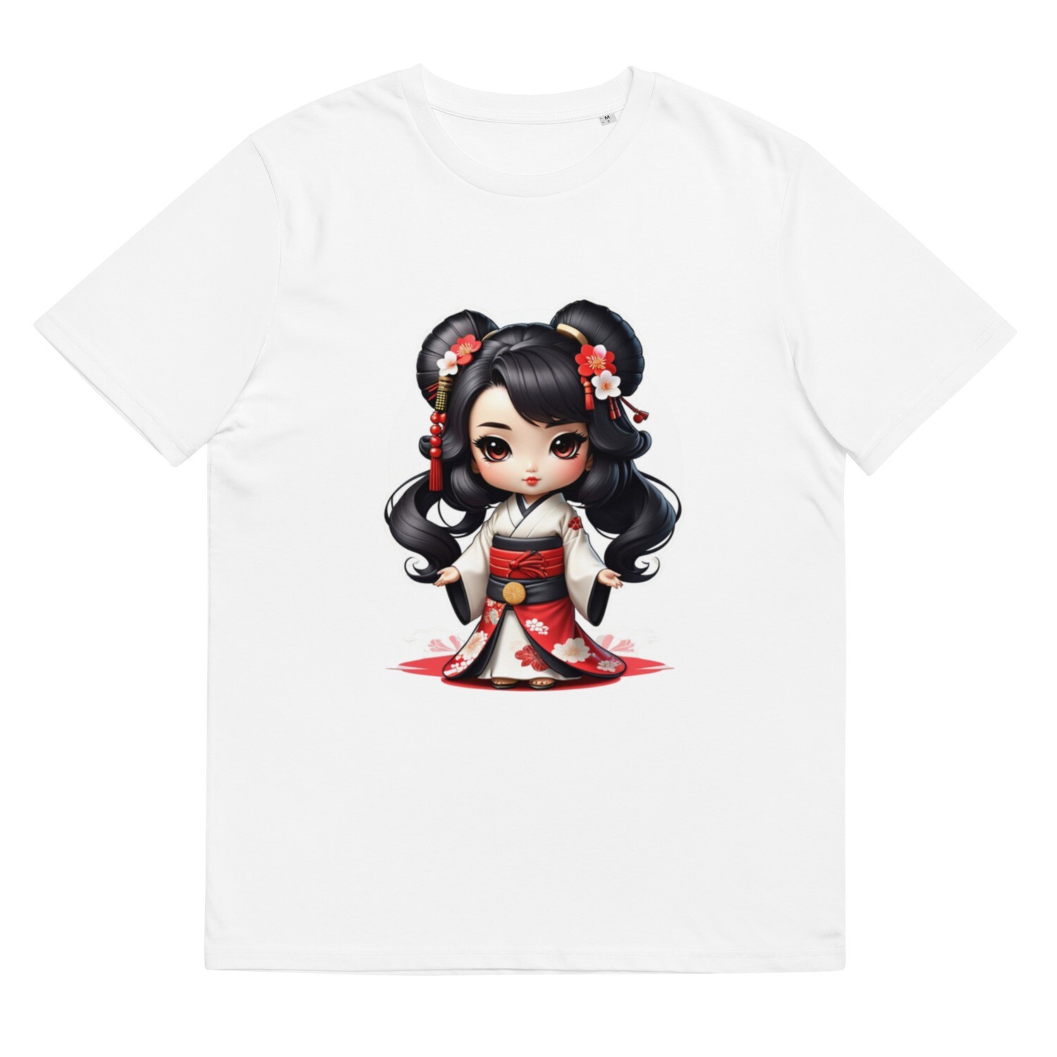 Unisex organic cotton t-shirt chibi geisha