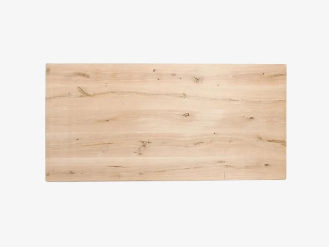 Massief Eiken tafelblad met boomstam kant / live edge 4 cm