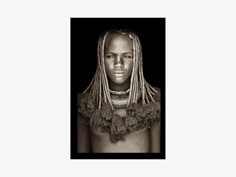 Himba Girl Namibia Zwart