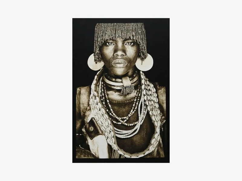 Hamar Woman Ethiopie Zwart