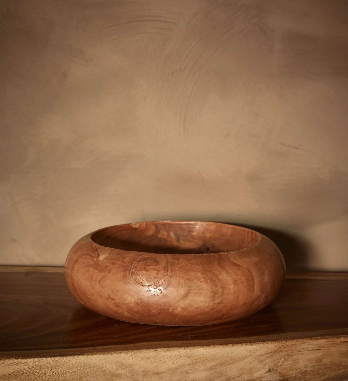 ​Waskom rond teak