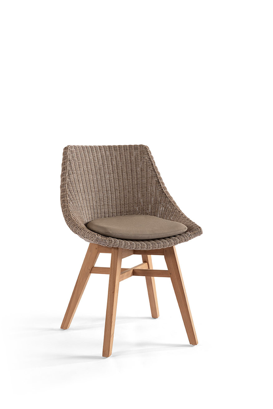 Obi stoel teak/wicker