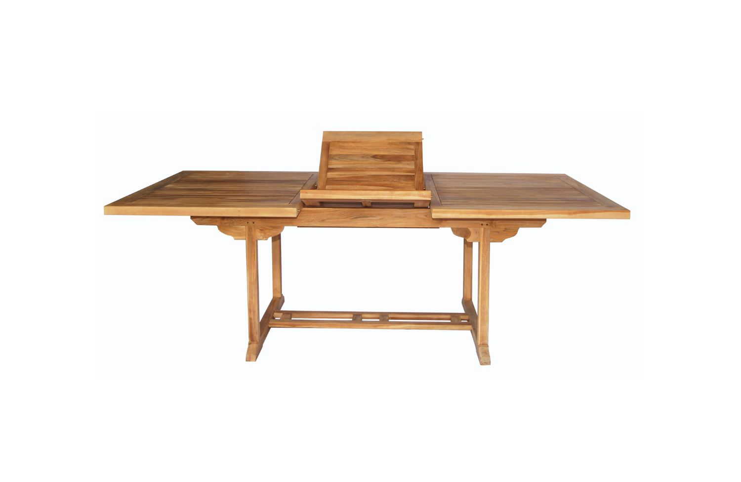 Uitschuifbare tafel rechthoekig (top 4cm)