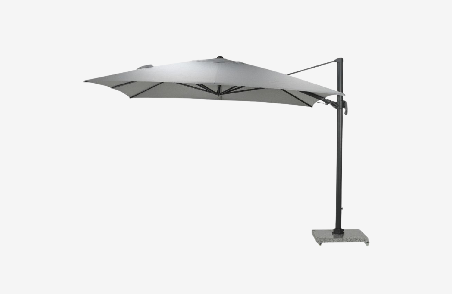 Parasol honolulu 350cm light grey