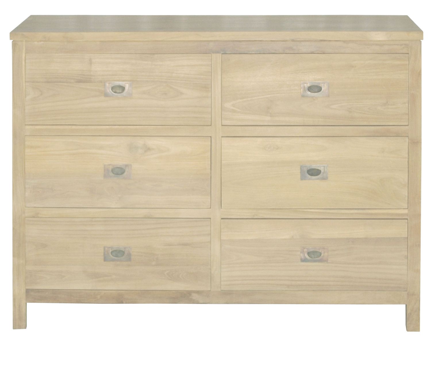 Natural ladeblok met 6 schuiven