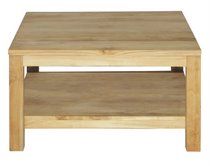 Natural coffee tables double top