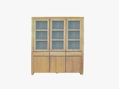 Rustic kast 3 laden en 6 deuren