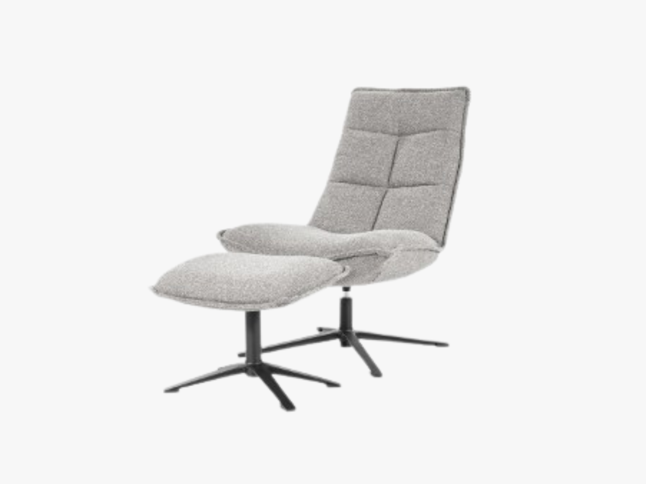 Marcus Fauteuil draaibaar + voetbank