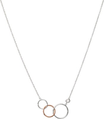 Unique & Co Interlocking Hoop Necklace