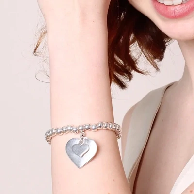 Orli Ciara Heart Chunky Beads Bracelet