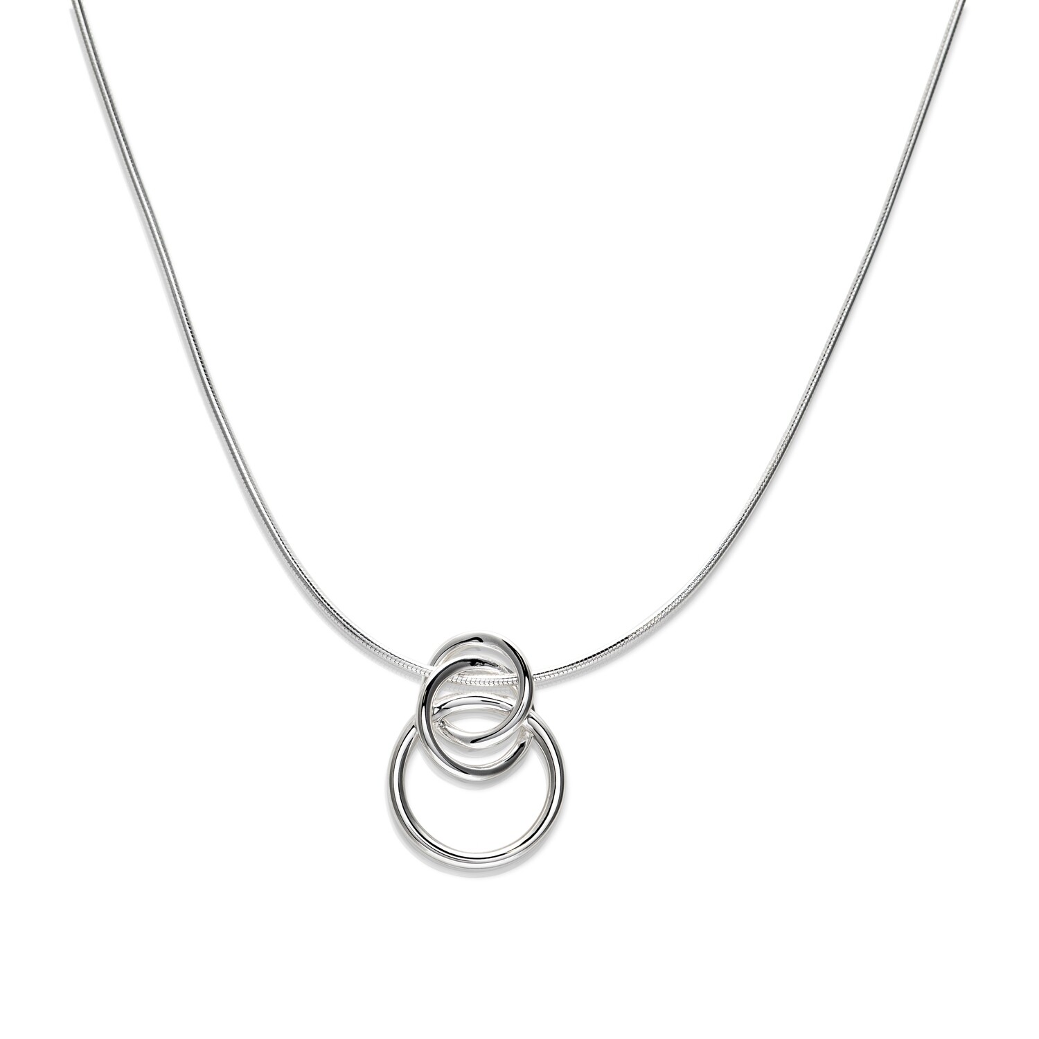 Unique & Co Silver Circles Necklace