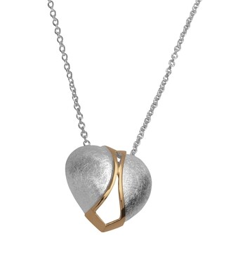 Unique & Co Sterling Silver Heart Pendant