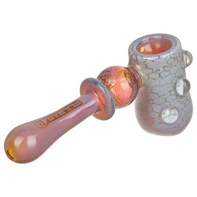 Pulsar Inside Print Glass Hammer Bubbler THC Blueprint