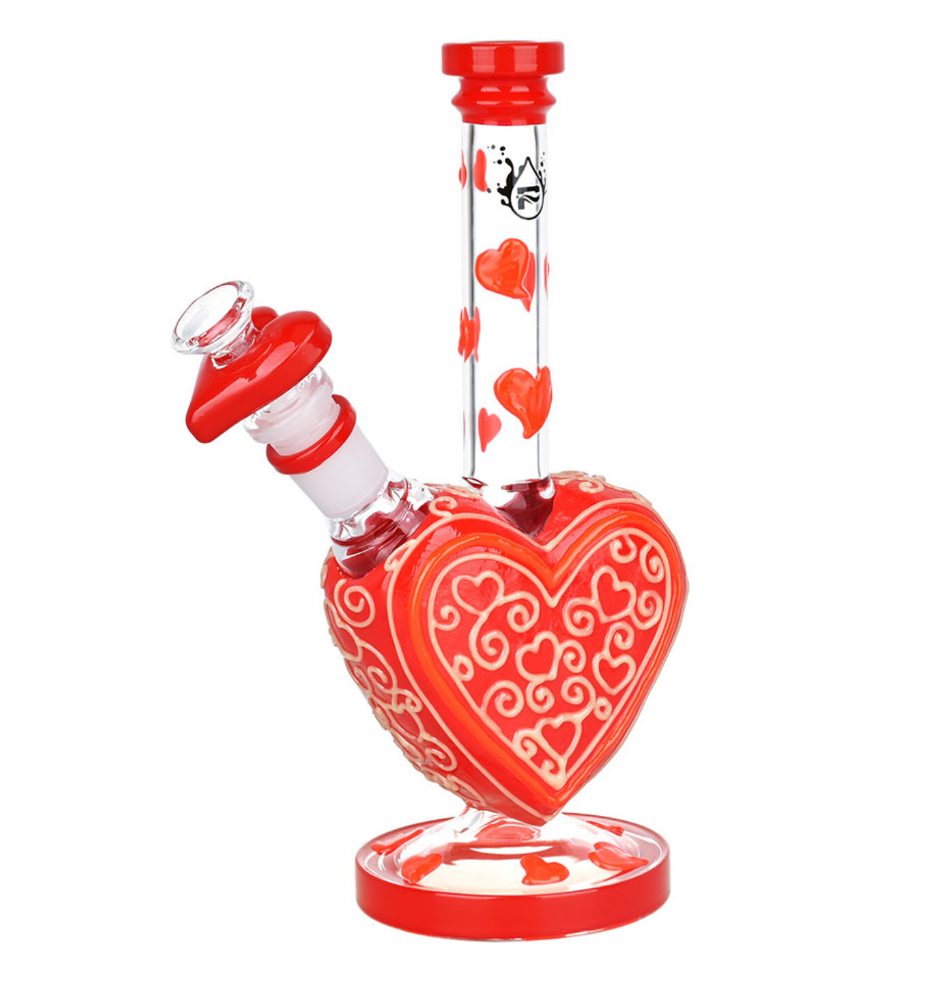 Pulsar Victorian Valentines Day Glow in the Dark Water Pipe