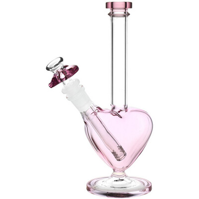 The Heart Grows Fonder Glass Water Pipe