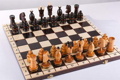 20&quot; king&#39;s inlaid chess set