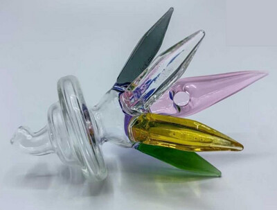 Diamond Floral Carb Cap