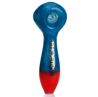 Phoenix Star Spoon Pipe With 5hole Glass Filter Screen 4.5 Inches
