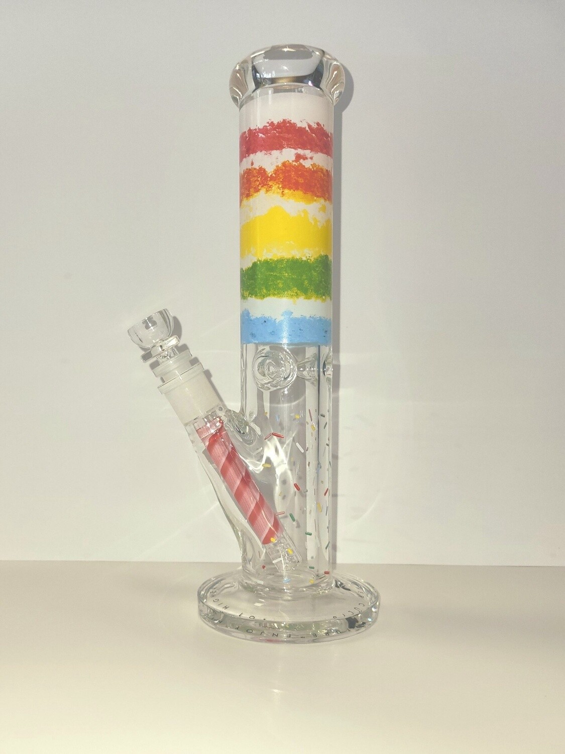 Pulsar Birthday Cake Design Series Straight Tube Water Pipe | 12&quot; | 14mm F