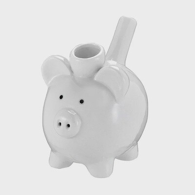 Pig Novelty Pipe White