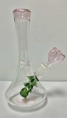 Radical Rose Beaker Water Pipe