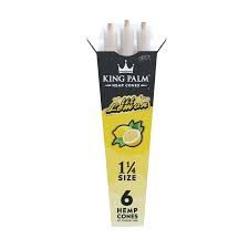 King Palm Lil Lemon Hemp Cones 1 1/4 6ct