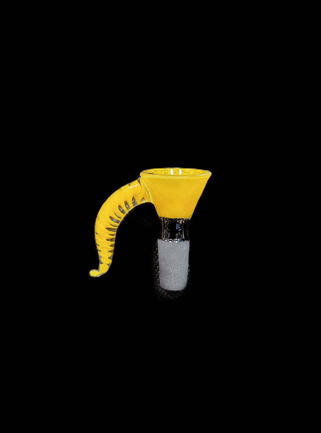 Horned Washed Bowl 14mm, Color: Yellow
